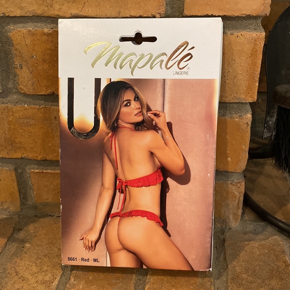 Mapalé Two Piece Set (8661) in Red - Size M/L - Picture 4 of 6